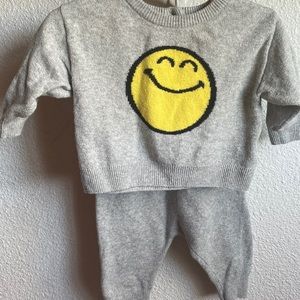 Baby Gap smiley world sweater set